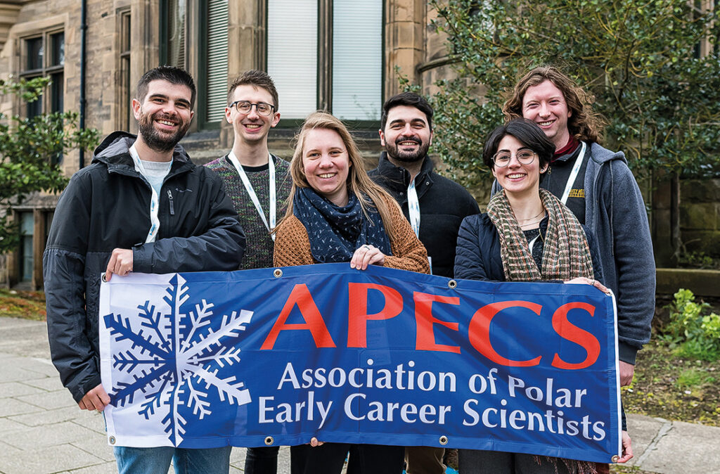 Groups photo of students from Association of Polar Early Career Scientists (APECS)